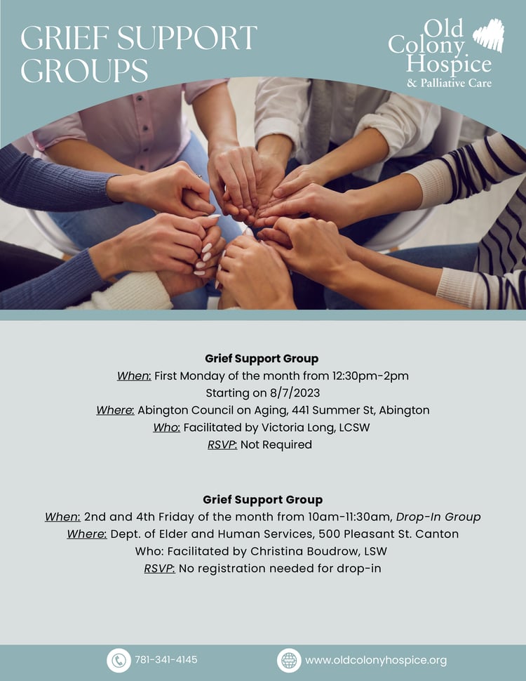 Grief support groups summer 2023